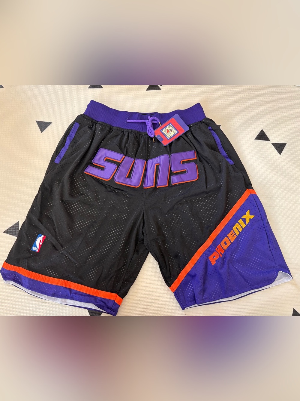 Phoenix Suns Black & Purple Basketball Shorts
